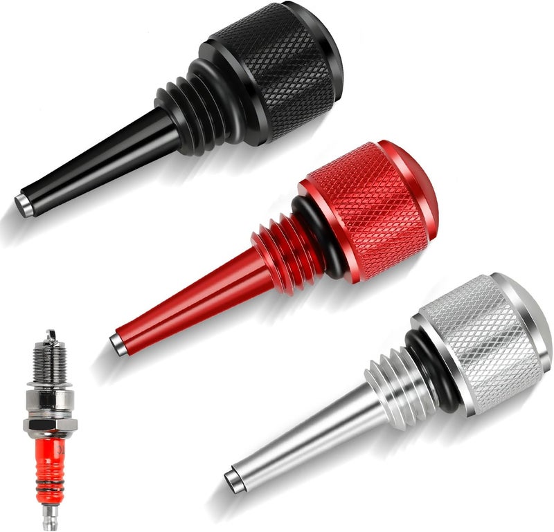 XIKOBY 55201 Magnetic Oil Dipstick Compatible with Westing-House Power-Horse Inverter Generator Predator 212 196cc Engine Coleman CT200U BT200X Mini Bike Replacement Parts (Silver, Red, Black) - Image 1